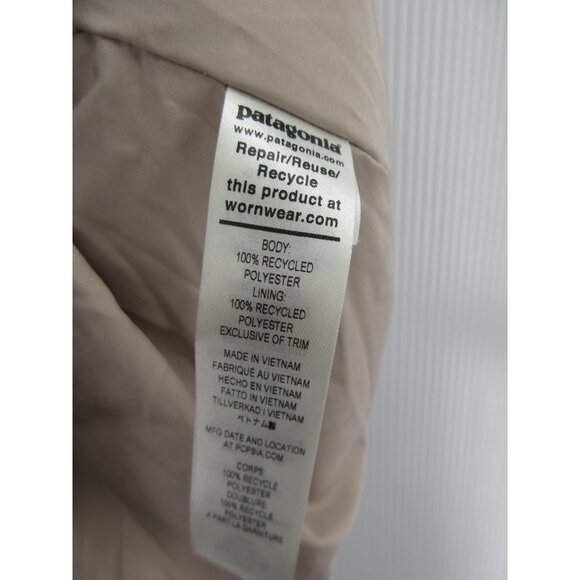 Patagonia Vest Medium Oatmeal Los Gatos Sherpa Fuzzy Fleece Full Zip - Picture 9 of 10